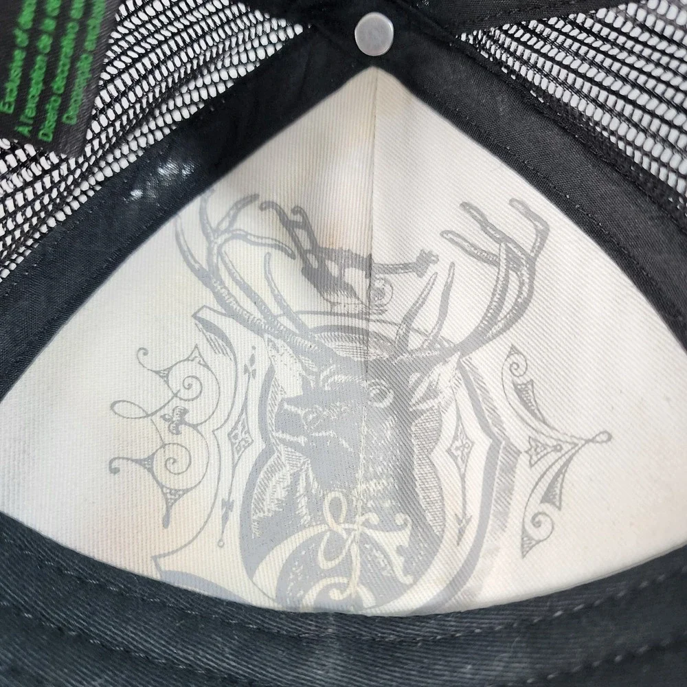 JOHN DEERE Digital Camo Snapback Hat Adult Green Black Mesh Silver Badge Cap